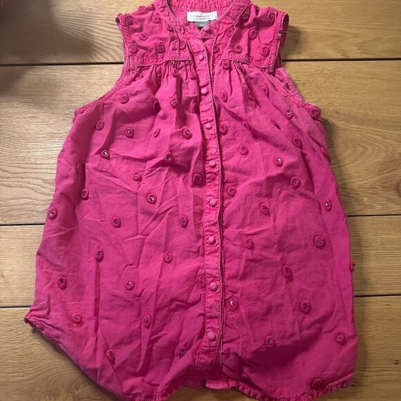 Anthropologie Pilcro Adira textured button down pink xs - Picture 2 of 9